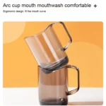 Plastic Transparent Acrylic Teeth Brushing Mouthwash Cup - Image 5