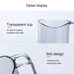 Plastic Transparent Acrylic Teeth Brushing Mouthwash Cup - Image 6