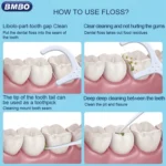 BMBO Portable Boxed Care Floss Stick Disposable Dental Care Floss Stick - Image 7