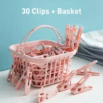 Multifunctional Clothespin Household Plastic Basket Sock Clip 30 / Box - Image 2