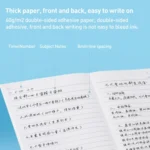 Deli 7653 Notebook A5 Wireless Binding Soft Surface Simple Notepad Student Notepad - Image 2