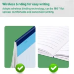 Deli 7653 Notebook A5 Wireless Binding Soft Surface Simple Notepad Student Notepad - Image 3