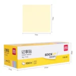 Deli 7156 Sticky Notes Colorful Note Label Paper, Specification: 100 Sheets - Image 2