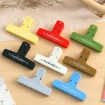 Handbook Clip Colorful Retro Plastic Clip Snack Receipt Clip