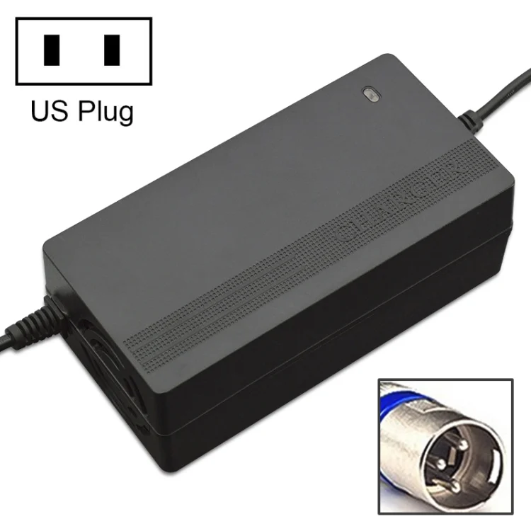 SUER Electromobile Battery Car Cart Lawn Mower Wheelchair Hedge Trimmer Lead-acid Charger, US Plug