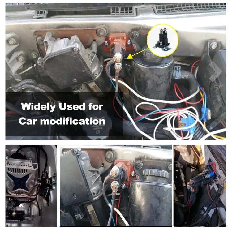 EDA005523_6.webp Car Modification Small Contact 12V / 500A Contact Dual Battery High Current DC Relay - Image 7