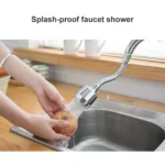 Kitchen Faucet Anti-splash Head Pressurized Shower Head Universal Rotating Aerator Long Style - Image 3