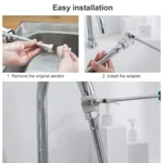 Kitchen Faucet Anti-splash Head Pressurized Shower Head Universal Rotating Aerator Long Style - Image 5