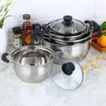 26cm Stainless Steel Thickened Soup Pot Small Stew Pot Induction Gas Stove Universal Pots