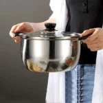 26cm Stainless Steel Thickened Soup Pot Small Stew Pot Induction Gas Stove Universal Pots - Image 4