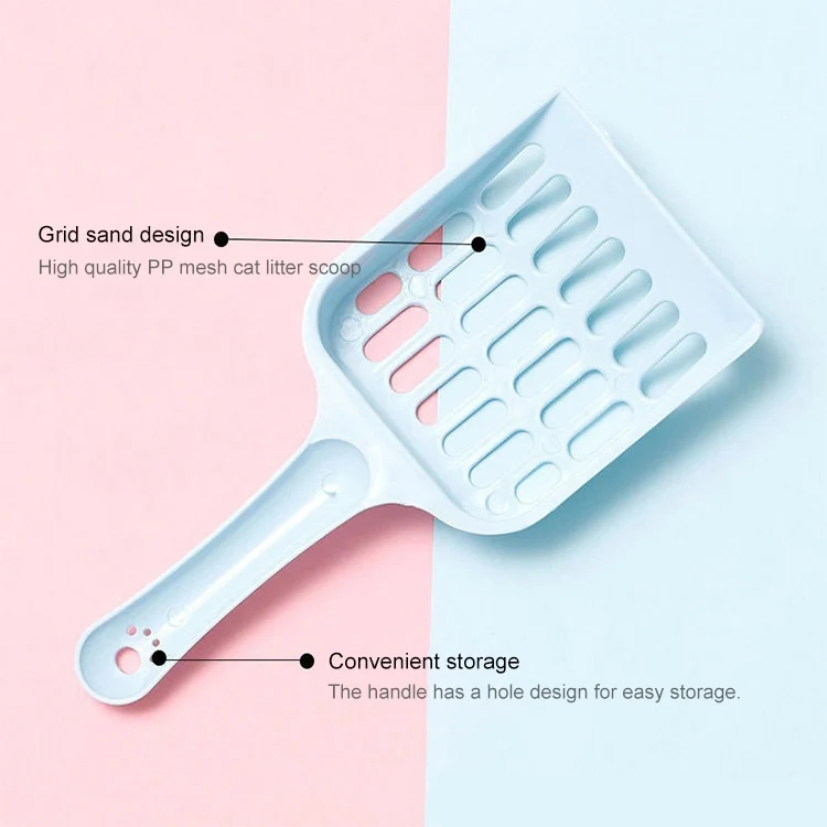 EDA005566901A_2.webp Small Size Cat Litter Shovel Hollow Tofu Cat Litter Cleaning Tool 19cm - Image 3