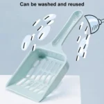 Small Size Cat Litter Shovel Hollow Tofu Cat Litter Cleaning Tool 19cm - Image 5