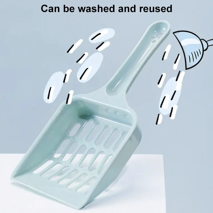 EDA005566901A_4.webp Small Size Cat Litter Shovel Hollow Tofu Cat Litter Cleaning Tool 19cm - Image 5