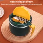 304 Stainless Steel Instant Noodle Bowl Student Lunch Box - Image 3