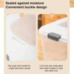 Pull-top Rice Bucket Sealed Insect-proof and Moisture-proof Food Storage Box, Random Color Delivery - Image 5