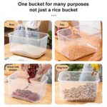 Pull-top Rice Bucket Sealed Insect-proof and Moisture-proof Food Storage Box, Random Color Delivery - Image 8