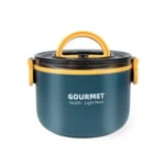 304 Stainless Steel Insulated Bowl Student Plastic Shell Lunch Box