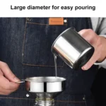 Stainless Steel Conical Small Funnel Oil Leak Wine Leak Kitchen Oil Pourer - Image 5