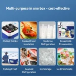 Portable Car Outdoor Ice Bucket Cooler mini Refrigerator - Image 7