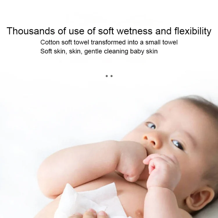 EDA005627101_3.webp Baby Cotton Soft Towel Wet & Dry Dual Use Disposable Face Towel - Image 4