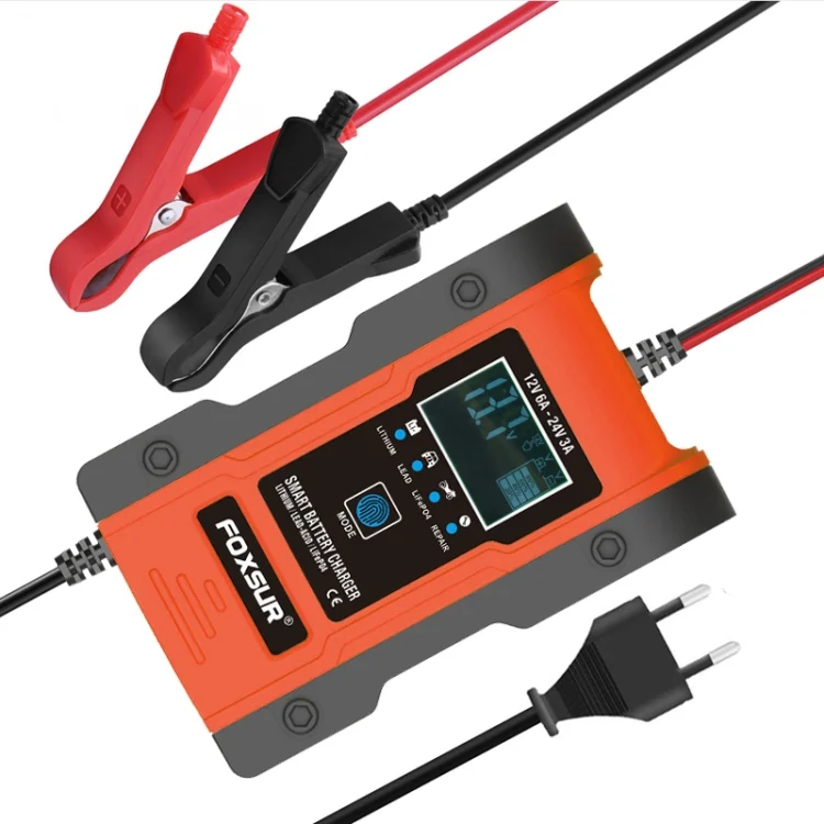 EDA00562901A_1.webp FOXSUR 12V-24V Car Motorcycle Repair Battery Charger AGM Charger - Image 2