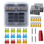 CP-4040 6 Way Fuse Block with 12pcs Fuses and 12pcs Terminals - Image 4