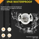 S19 IP68 Waterproof Motorcycle Spotlight - Image 6