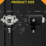S19 IP68 Waterproof Motorcycle Spotlight - Image 7