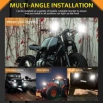 S19 IP68 Waterproof Motorcycle Spotlight - Image 8