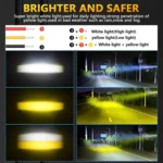 S19 IP68 Waterproof Motorcycle Spotlight - Image 9
