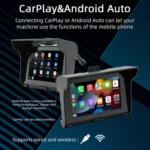 B5350 Motorcycles Portable MP5 Waterproof IP65 5 inch Wireless Carplay GPS Navigator - Image 3