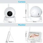 ABM201 4.5 inch Wireless Video Night Vision Baby Monitor Security Camera - Image 12