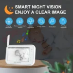 ABM201 4.5 inch Wireless Video Night Vision Baby Monitor Security Camera - Image 4