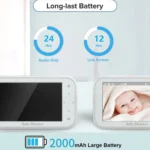 ABM201 4.5 inch Wireless Video Night Vision Baby Monitor Security Camera - Image 5