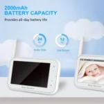 ABM201 4.5 inch Wireless Video Night Vision Baby Monitor Security Camera - Image 6