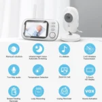 ABM600 3.5 inch Wireless Video Night Vision Baby Monitor Security Camera - Image 2