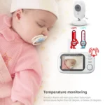 ABM600 3.5 inch Wireless Video Night Vision Baby Monitor Security Camera - Image 6
