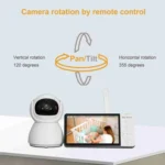 ABM700 5 inch Wireless Video Night Vision Baby Monitor Security Camera - Image 12