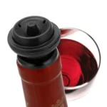 Red Wine Vacuum Pump Freshener Silicone Wine Stopper Set - Image 6