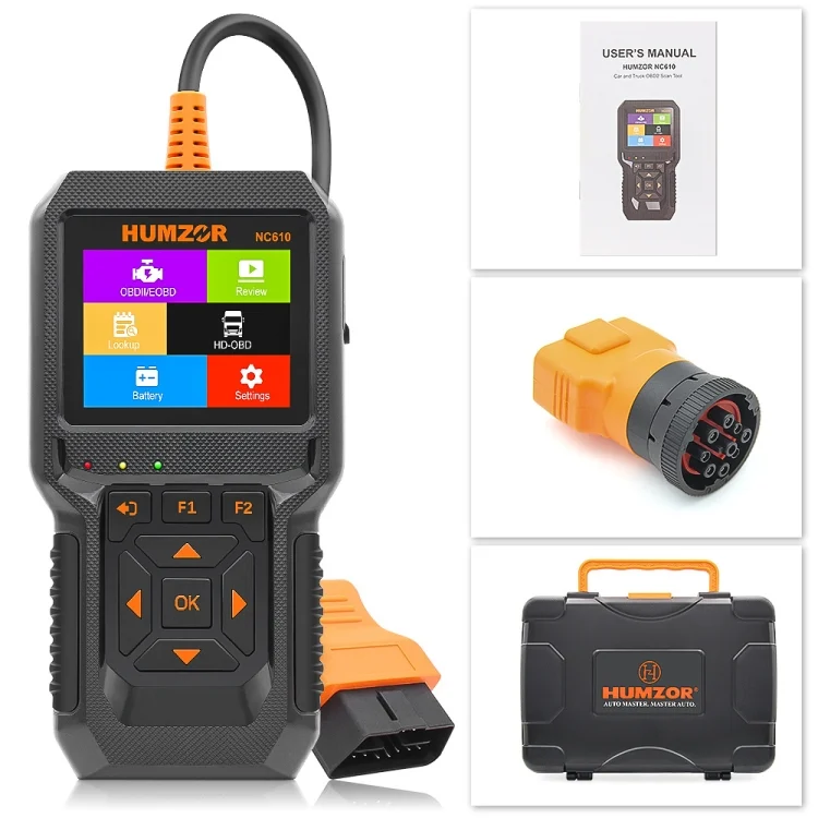 EDA005677301A_1.webp HUMZOR NexzCheck NC610 Car / Truck Code Reader OBD2 Diagnostic Scan Tool - Image 2