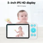 YE9-C1 5 inch Dual Mode 2.4G + 915M Video Night Vision Baby Monitor Security Camera - Image 2