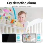 YE9-C1 5 inch Dual Mode 2.4G + 915M Video Night Vision Baby Monitor Security Camera - Image 3