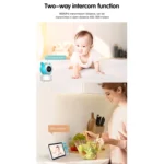 YE9-C1 5 inch Dual Mode 2.4G + 915M Video Night Vision Baby Monitor Security Camera - Image 7