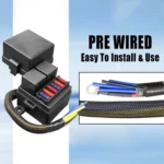 12V 4 Pin IP65 Waterproof Car 6 Slots Modified Relay Fuse Box with Cable Kit - Image 6