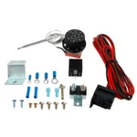 12V 60A Car Adjustable Electric Fan Cooling Control Relay Sensor Wiring Harness Kit - Image 2