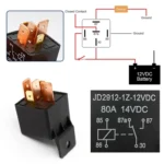 JD2912 80A 12V 5 Pin Car Relay with Wire SPDT Socket Plug - Image 3