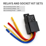 JD2912 80A 12V 5 Pin Car Relay with Wire SPDT Socket Plug - Image 4