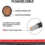 Dual Positive / Negative ATC Style Fuse Holder 10AWG Wire with Ring Terminals & 4 Connectors - Image 3