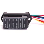 6 Ways 2 In 6 Out Fuse Box Fuse Panel Holder with Fuse - Image 3