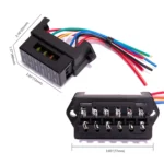 6 Ways 2 In 6 Out Fuse Box Fuse Panel Holder with Fuse - Image 6